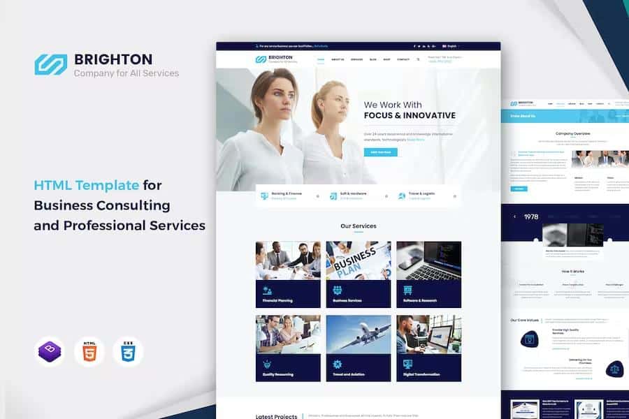 Brighton - Business Consulting and Professional Services HTML Template