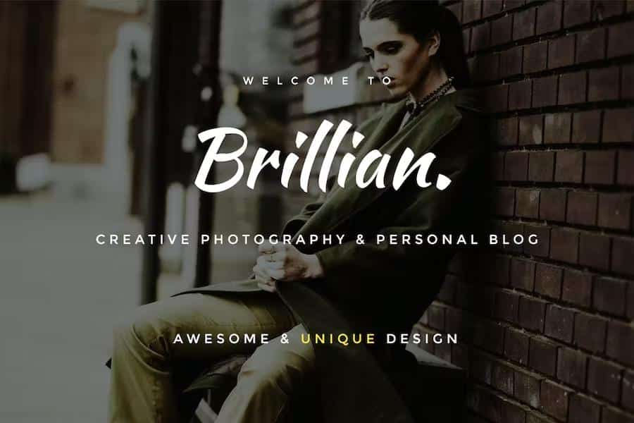 BRILLIAN - Photography, Personal, Blog HTML Template