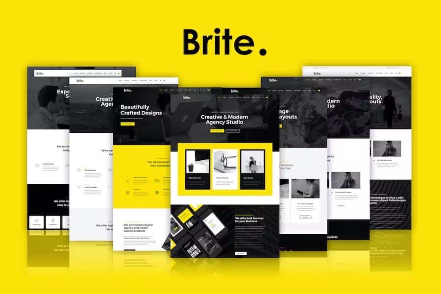 Brite - Responsive MultiPurpose HTML5 Website Template - Business product preview