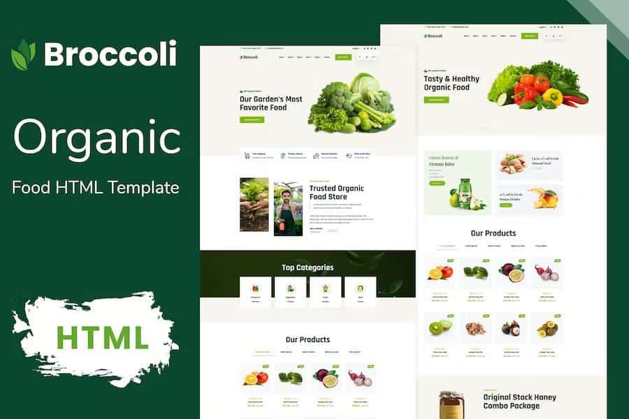 Broccoli - Organic Food HTML Template
