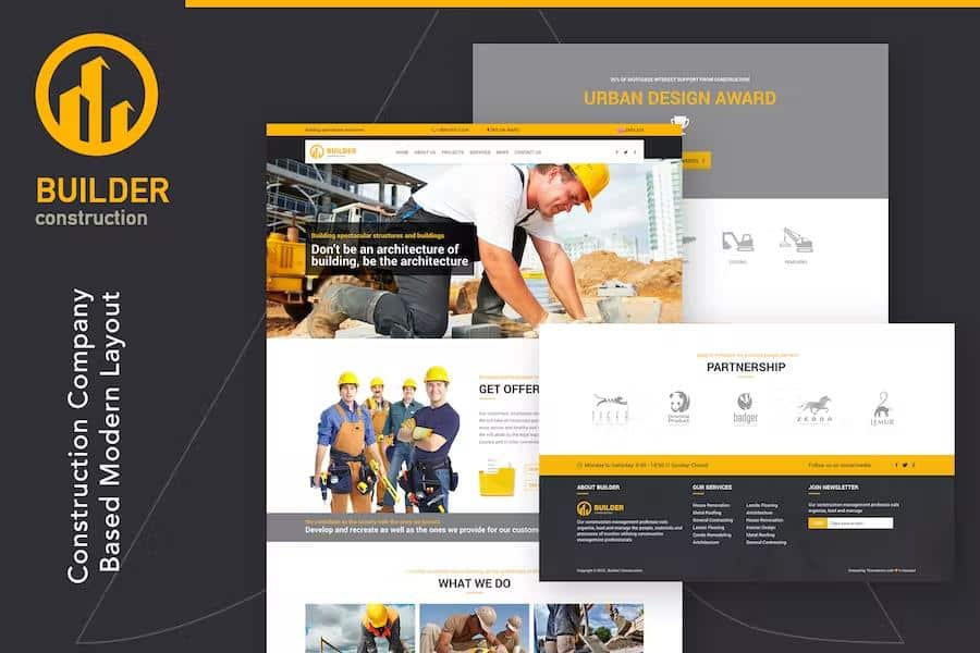 Builder - Construction HTML Template
