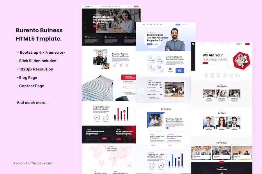 Burento - MultiPurpose Business HTML5 Template