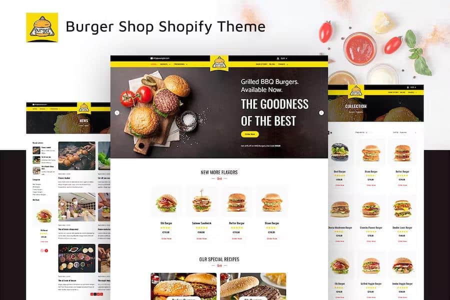 Burgs - Fast Food &  Food Delivery Shopify Theme