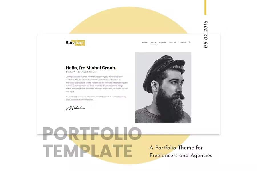 Buruhan - A Portfolio Theme for Freelancers and Agencies