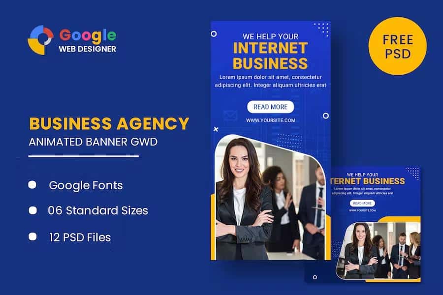 Business Animated Banner Google Web Designer