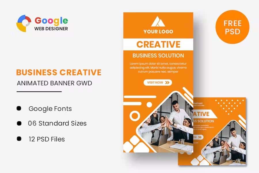 Preview image for Business Creative Animated Banner GWD