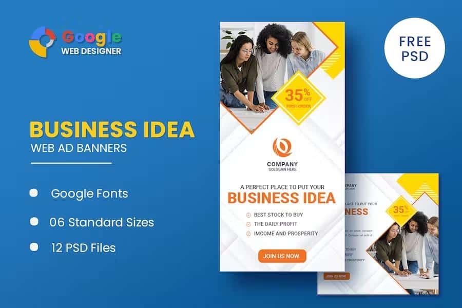 Business Idea Animated Banner Google Web Designer