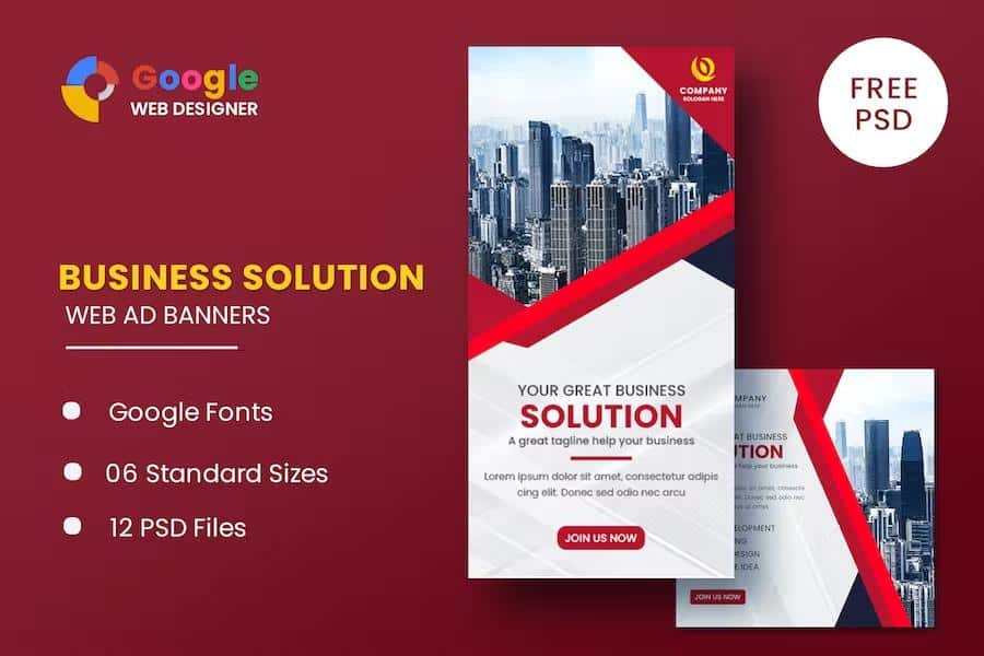 Business Solution Animated Banner GWD