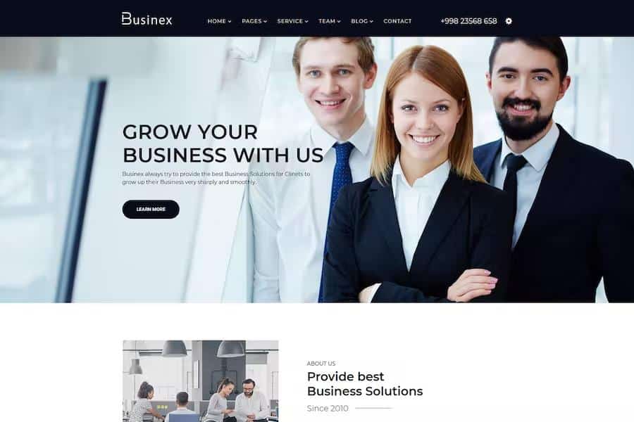 Businex - Corporate Business HTML Template