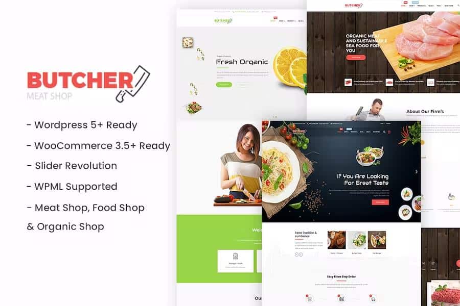 Butcher - Meat Shop WooCommerce WordPress Theme