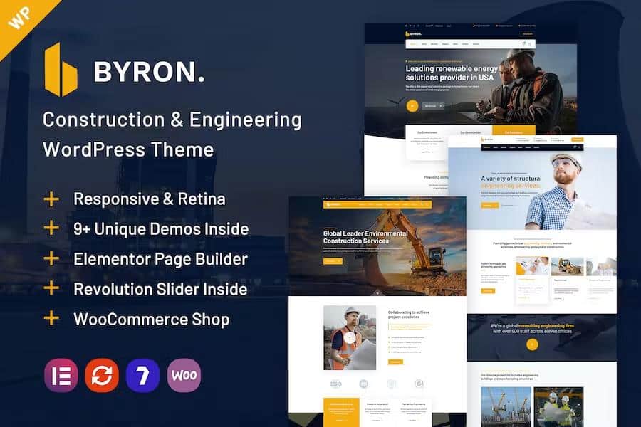 Byron - Construction and Engineering WordPress Theme