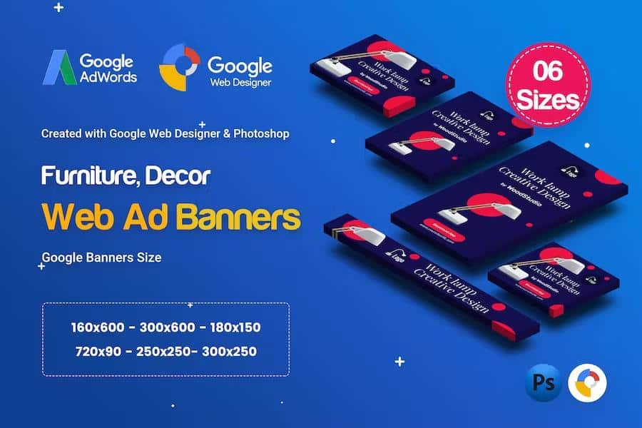 C70 - Furniture, Decor Banners GWD & PSD