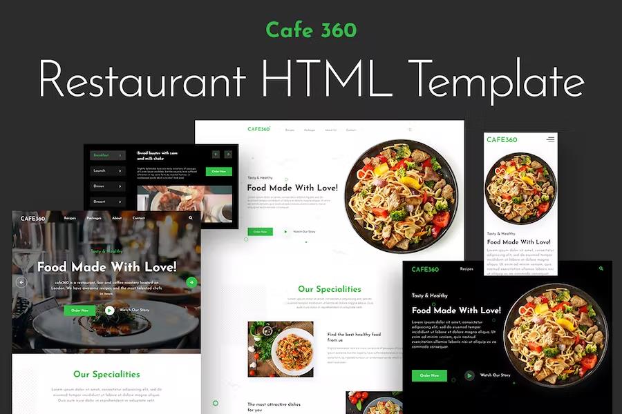 Cafe360 - Restaurant & Fast Food Template