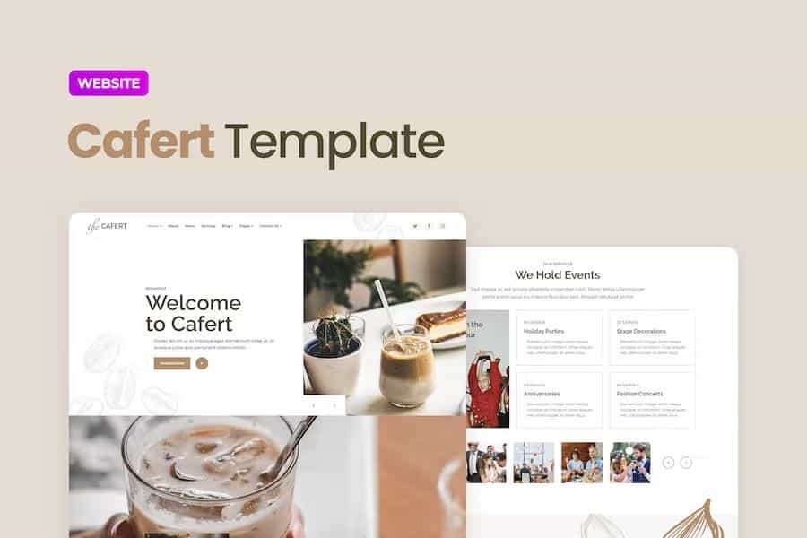 Cafert - Cafe and Restaurant Website Template