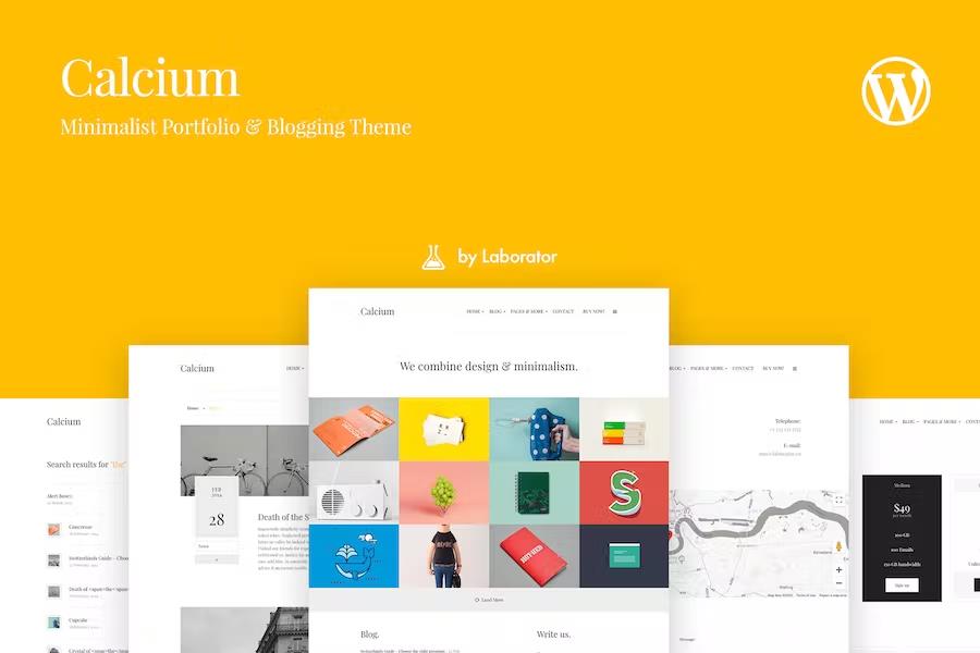 Calcium - Minimalist Portfolio & Blogging Theme