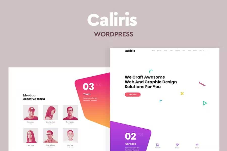Caliris - Responsive One Page WordPress Theme