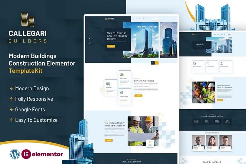 Callegari Builders | Elementor Template Kit