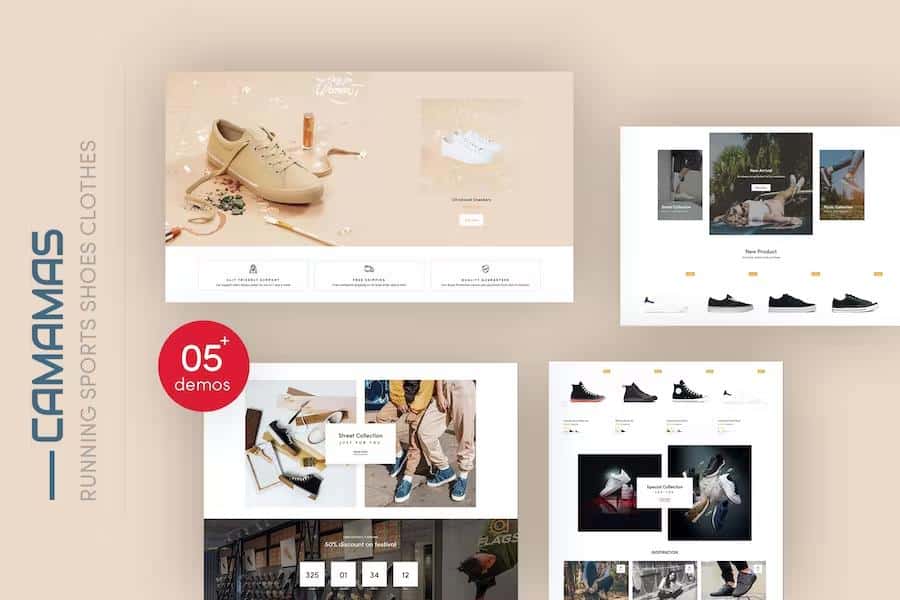 Camamas - Running Sports Shoes Clothes Shopify Theme