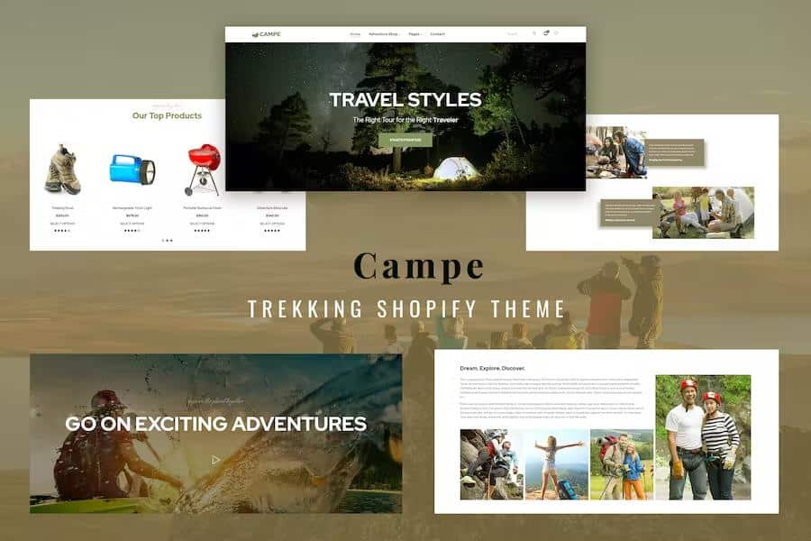 Campe - Camping & Adventure Shopify Store