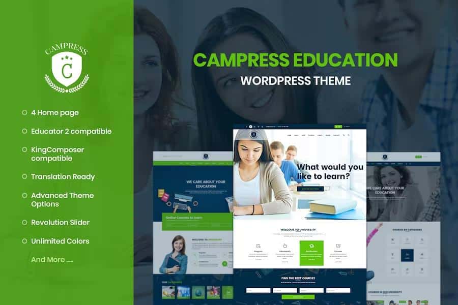 Campress - Responsive Education WordPress Theme