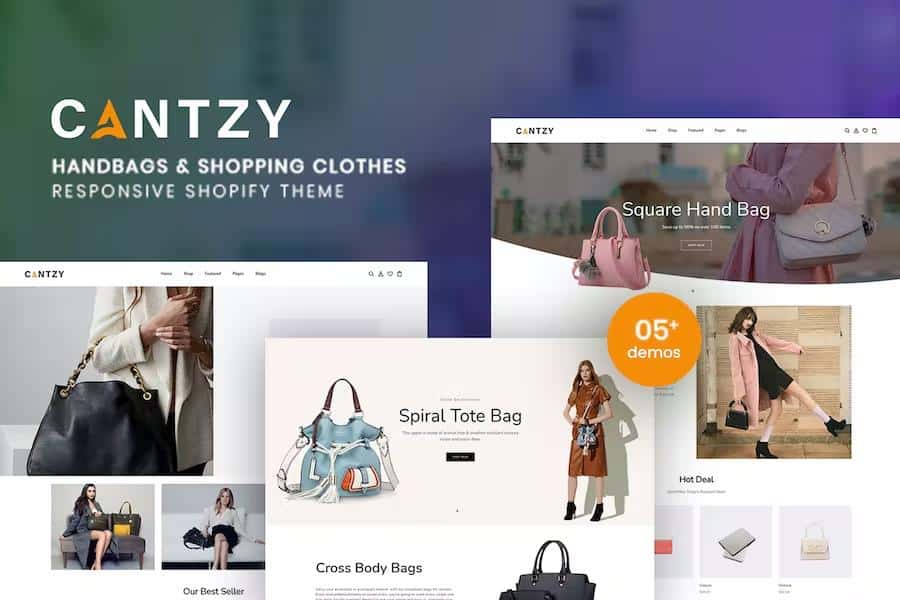 Cantzy - Handbags & Shopping Clothes Responsive Shopify Theme