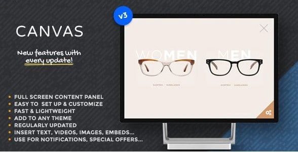 Canvas - Show Any Content In A Fullscreen Slide