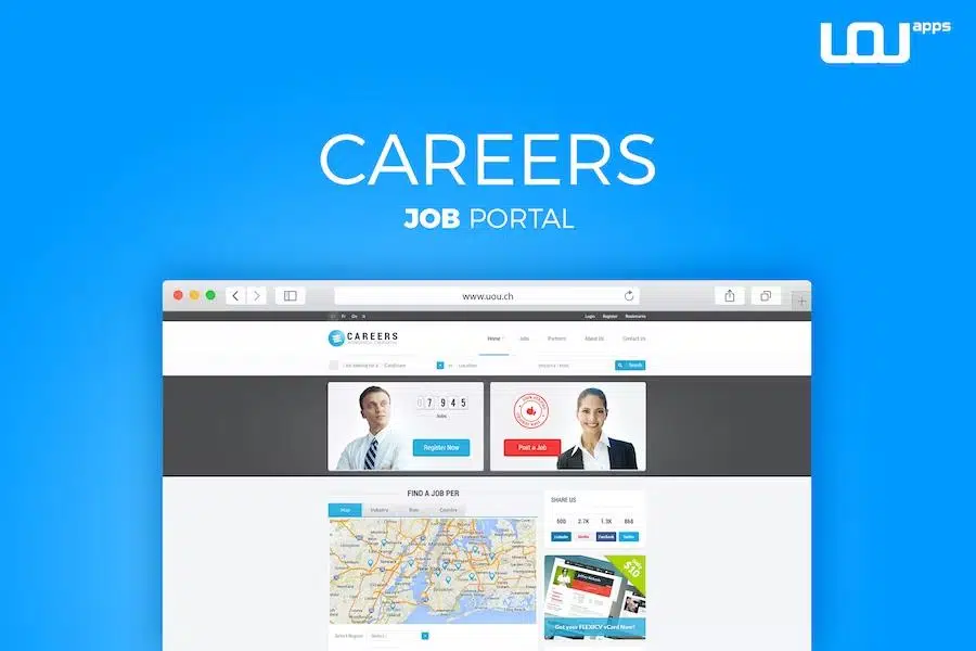 CAREERS - Job Portal & Candidate Database (HTML) product preview