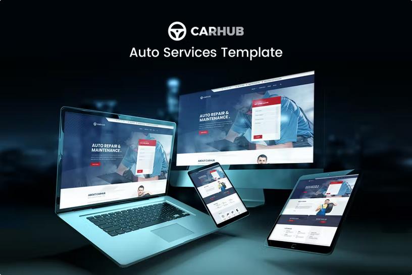 Carhub - Auto Services Template Kit