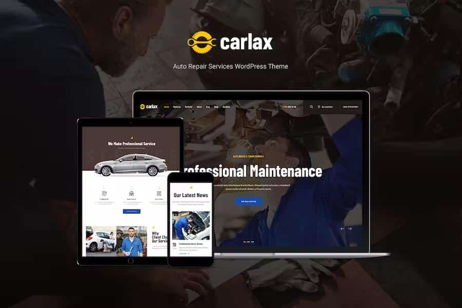 Carlax - Car Parts Store & Auto Service WordPress Theme