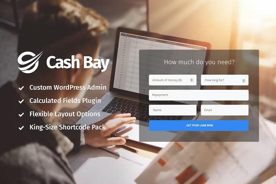 Cash Bay -Banking and Payday Loans WordPress Theme