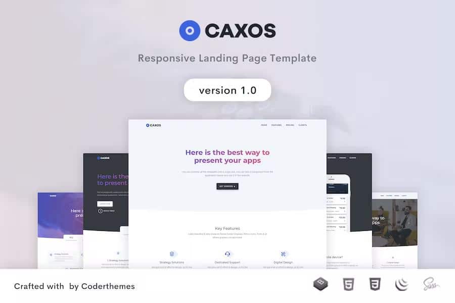 Caxos - Landing Page Template