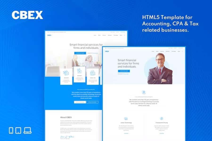 CBEX - Responsive CPA, Tax and Accounting HTML5 Template