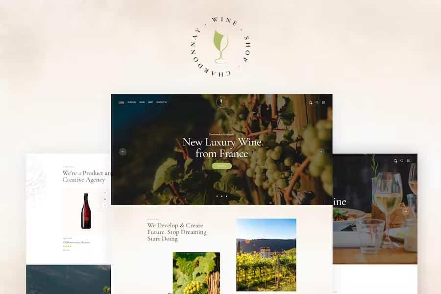 Chardonnay - Wine Store & Vineyard WordPress Theme