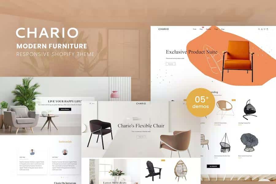 Chario - Modern Furniture Responsive Shopify Theme