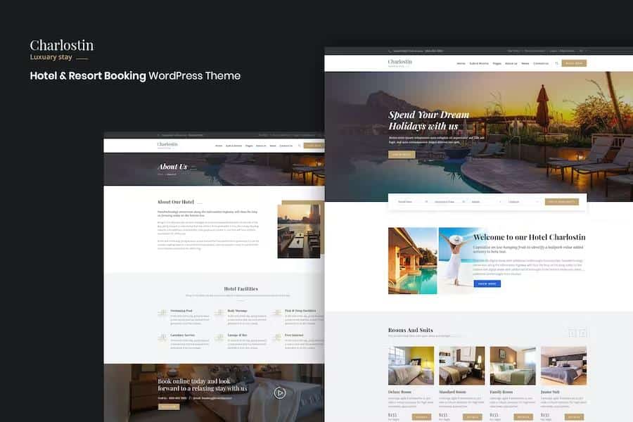 Charlostin - Hotel & Resort Booking WordPress Theme
