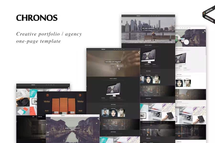Chronos - Parallax One Page HTML Template