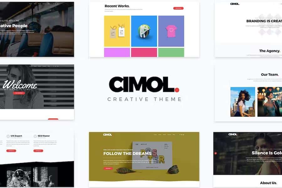 Cimol - Responsive One & Multi Page Portfolio Theme