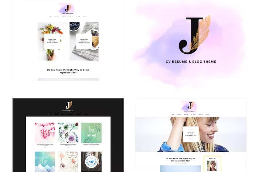 Cindy J - Creative Portfolio   Blog   CV HTML Theme