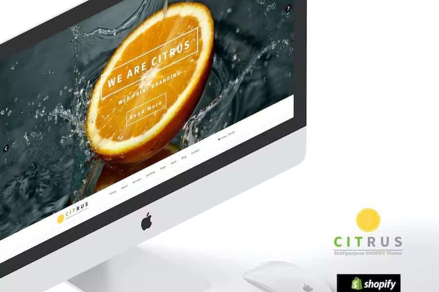 Citrus - One Page Shopify Theme product preview