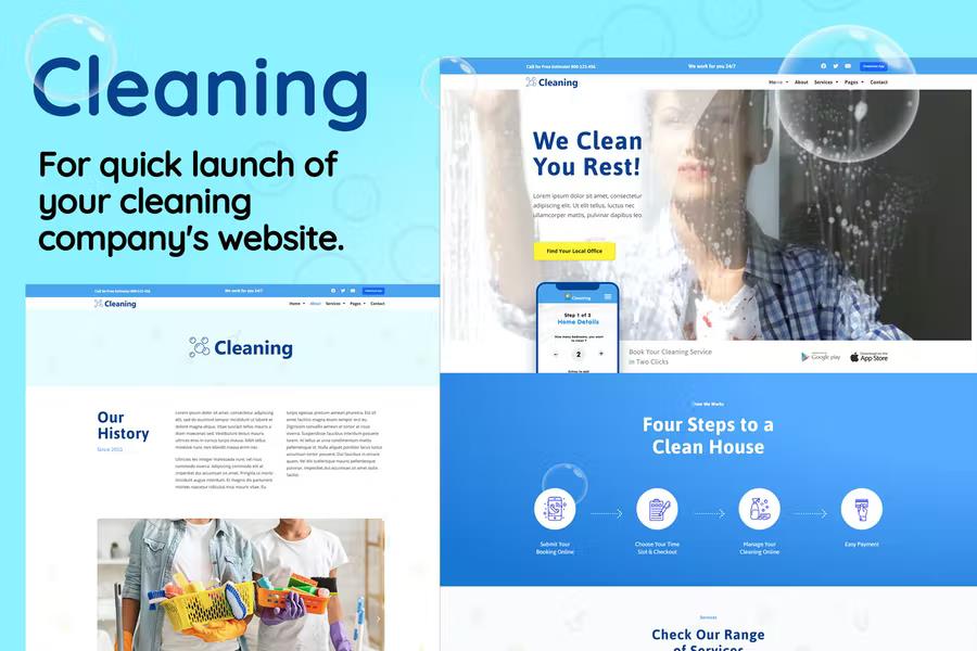 Product preview supplied for Cleaning - Small Business Template Kit