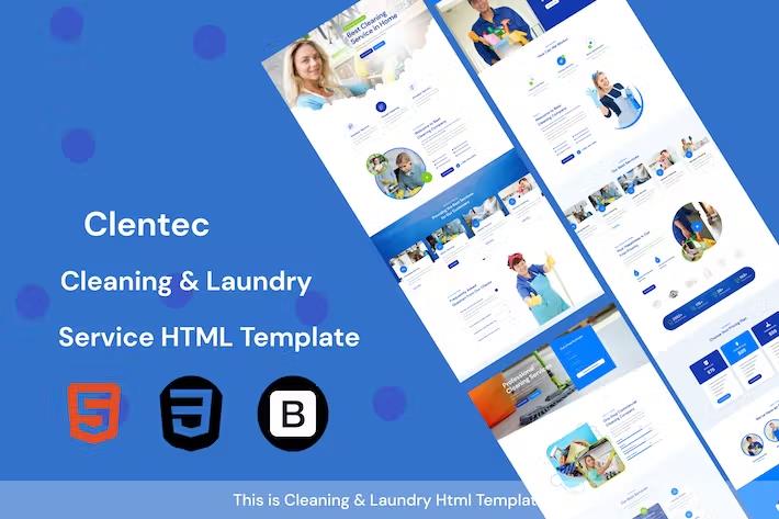 Clentac - Cleaning Services Html  Template