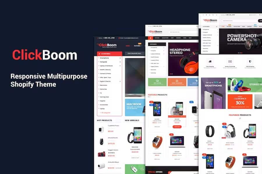 ClickBoom - Responsive Multipurpose Shopify Theme (Sections Ready)