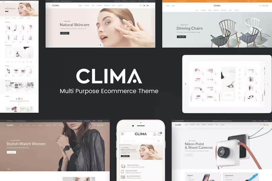 Clima - Responsive OpenCart Theme (Included Color Swatches)