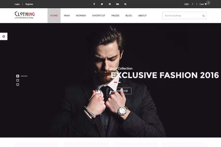 Clothing - Fashion Modern HTML5 eCommerce Website Template