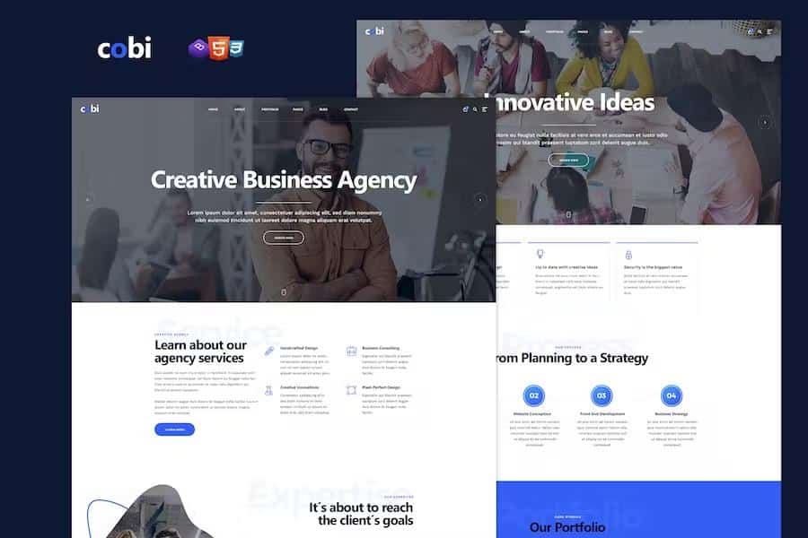 Preview image for Cobi - Creative Portfolio HTML5 Template