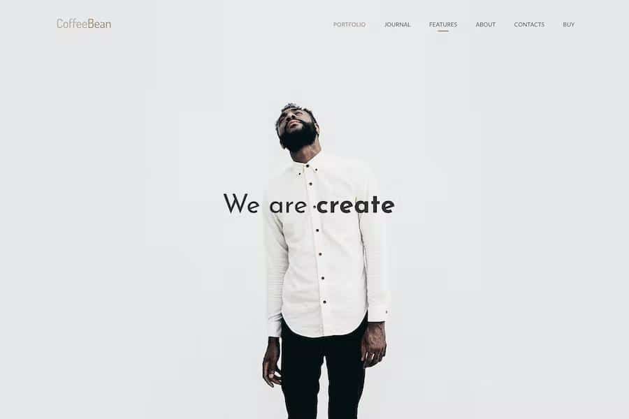 CoffeeBean - Easy & Simple Portfolio for Freelancers, Studios and Photographers