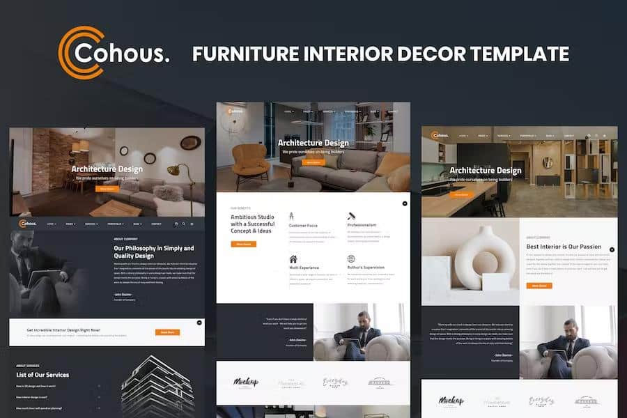 Cohous - Interior Design Template