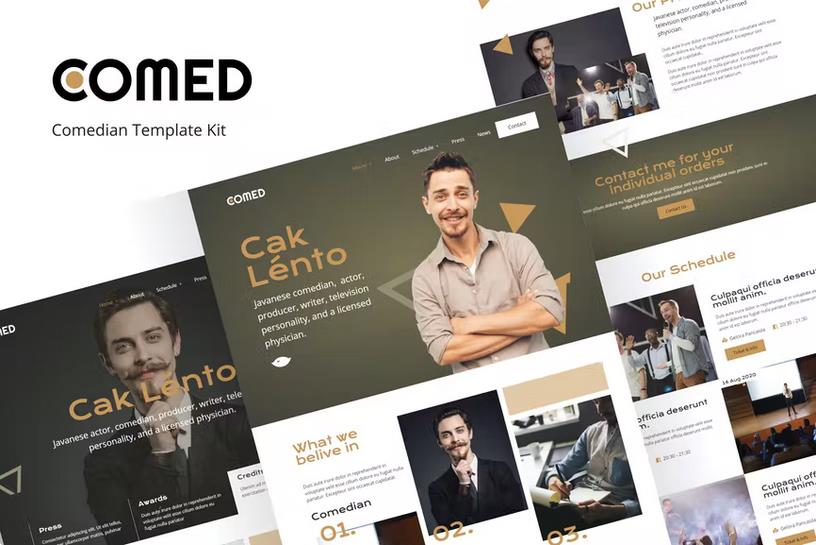 Comed  - Comedian Elementor Template Kit