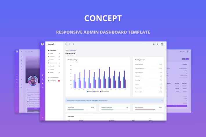 Concept - Responsive Admin Dashboard Template