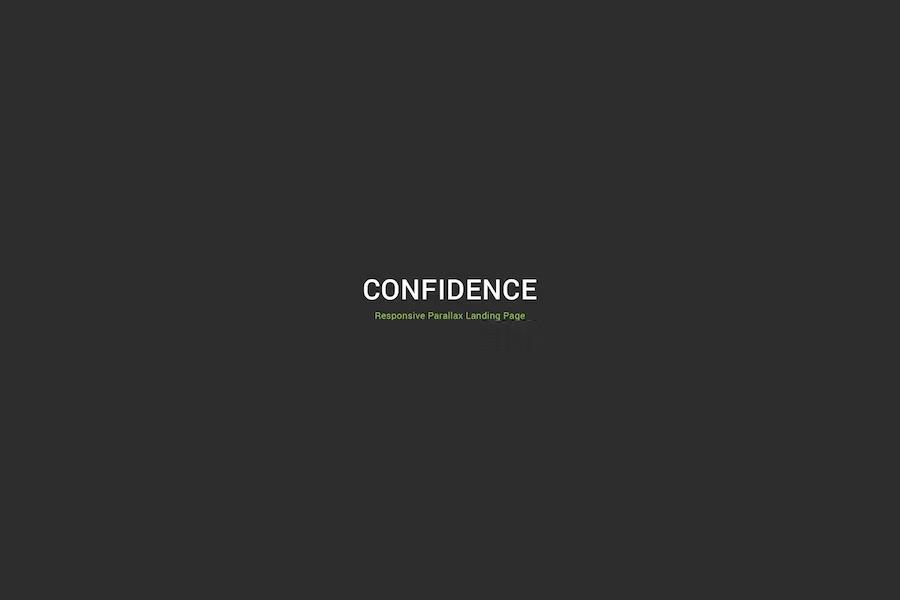 Confidence Responsive Parallax Landing Page